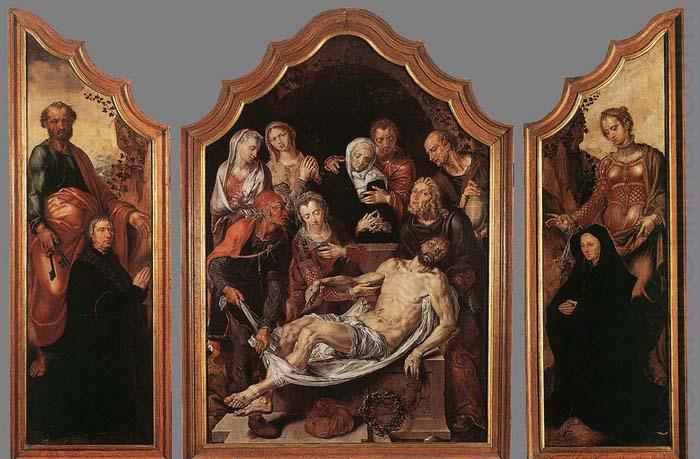 Triptych of the Entombment, HEEMSKERCK, Maerten van